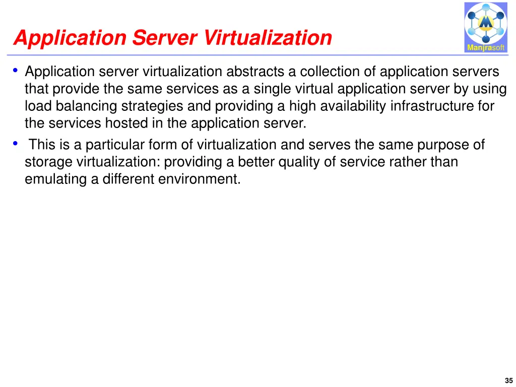 application server virtualization