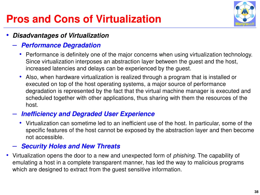 pros and cons of virtualization 1