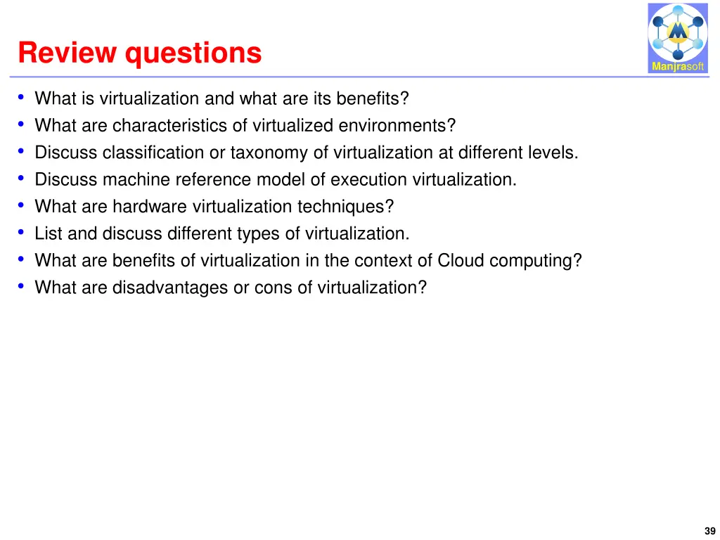 review questions