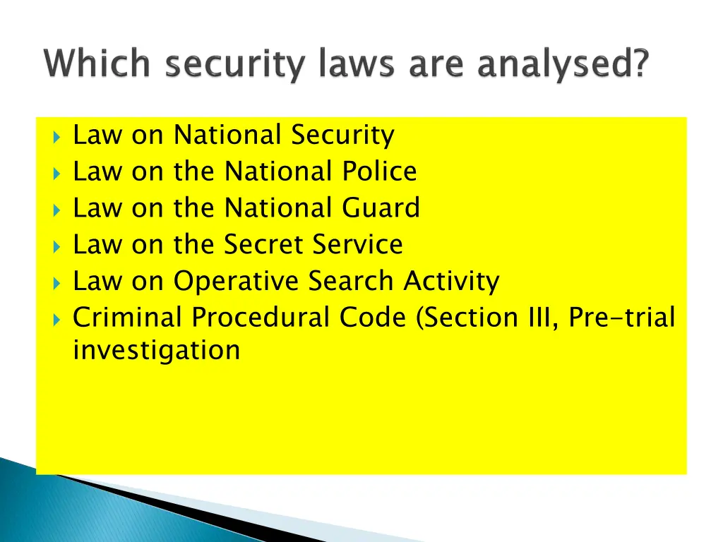 law on national security law on the national