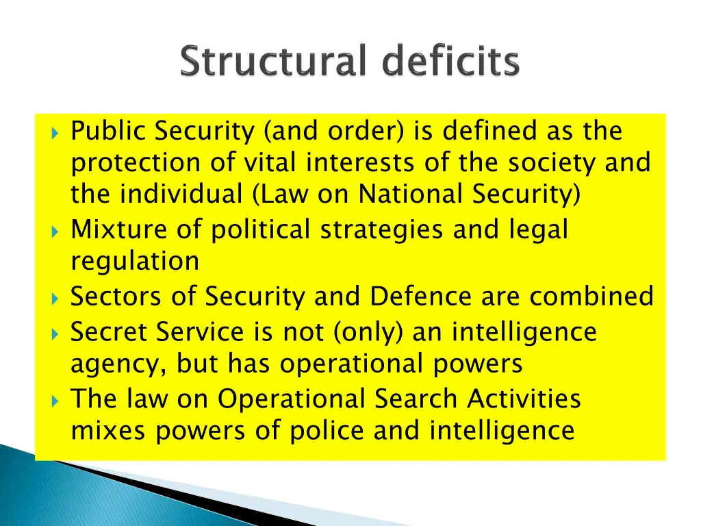 public security and order is defined