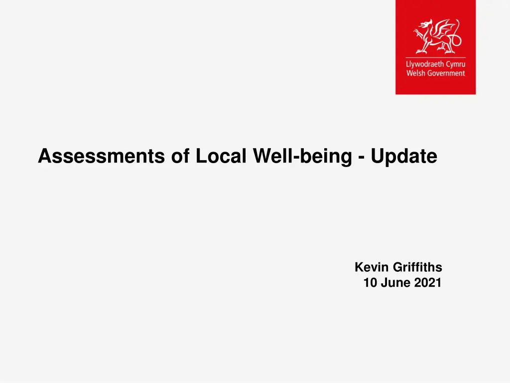 assessments of local well being update