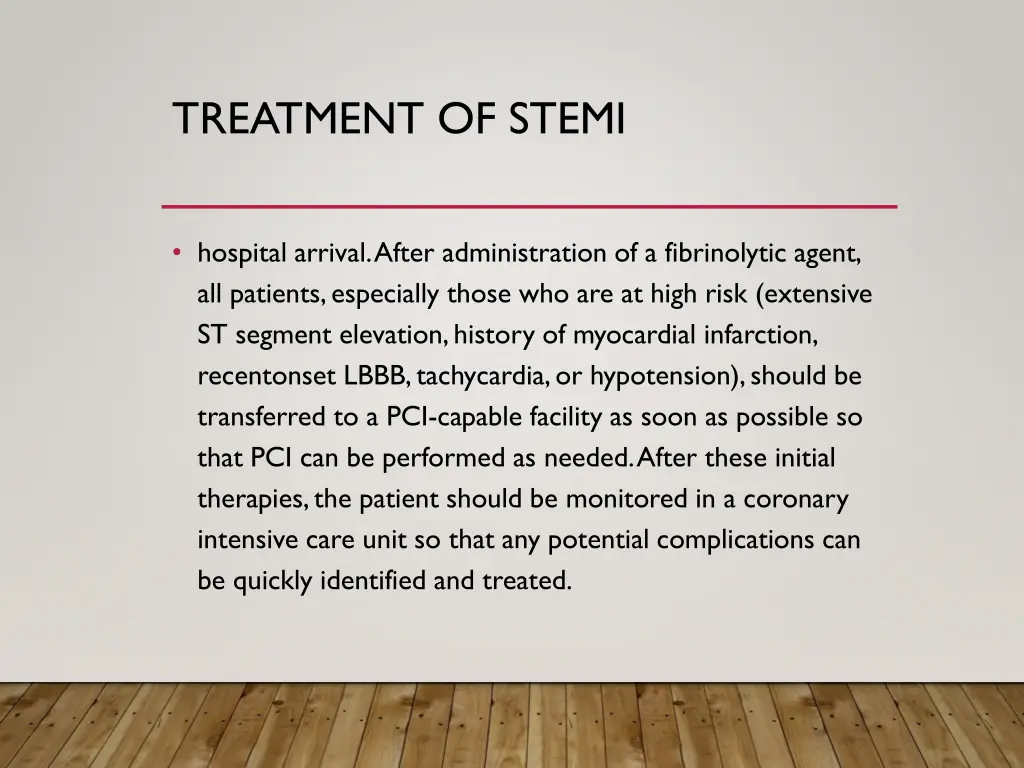 treatment of stemi 2