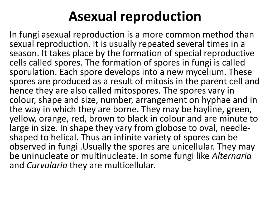 asexual reproduction