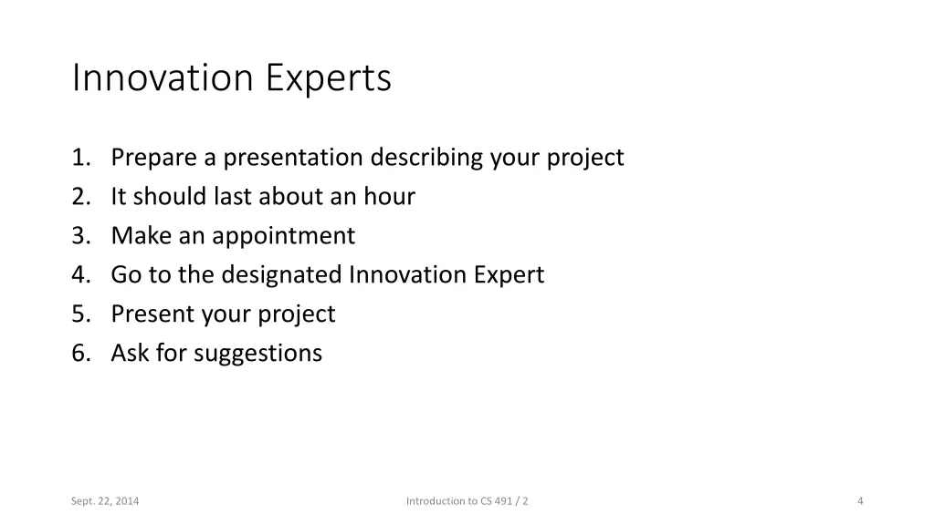 innovation experts