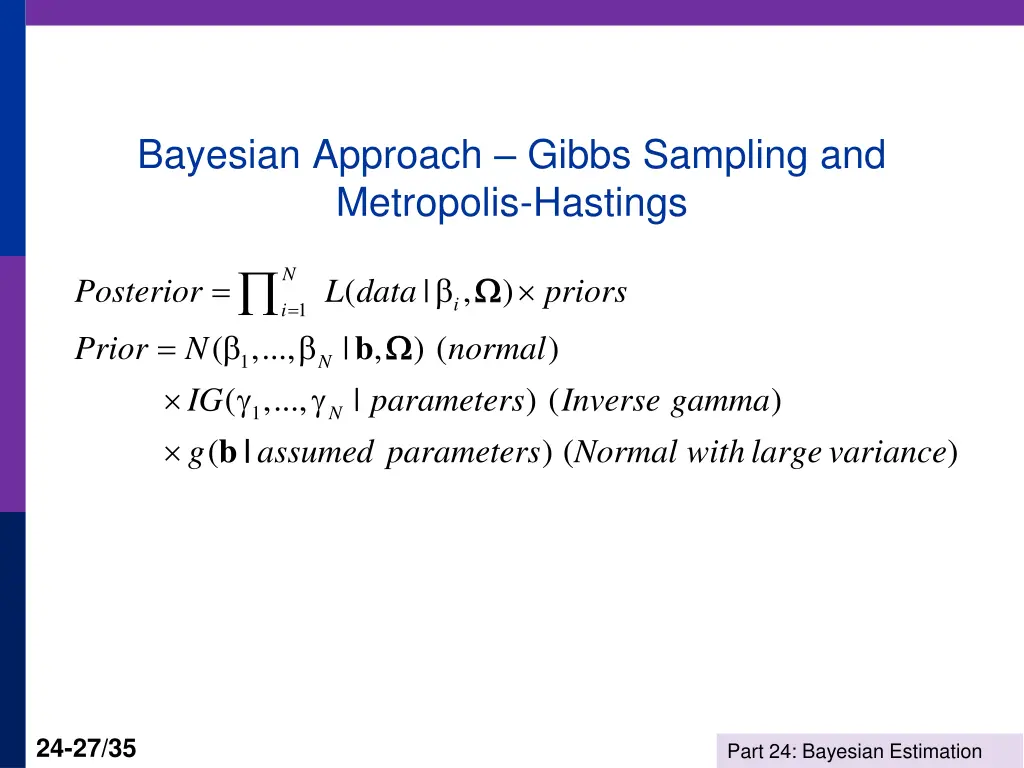 bayesian approach gibbs sampling and metropolis