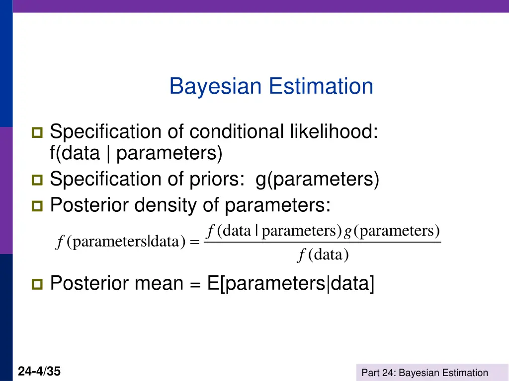 bayesian estimation