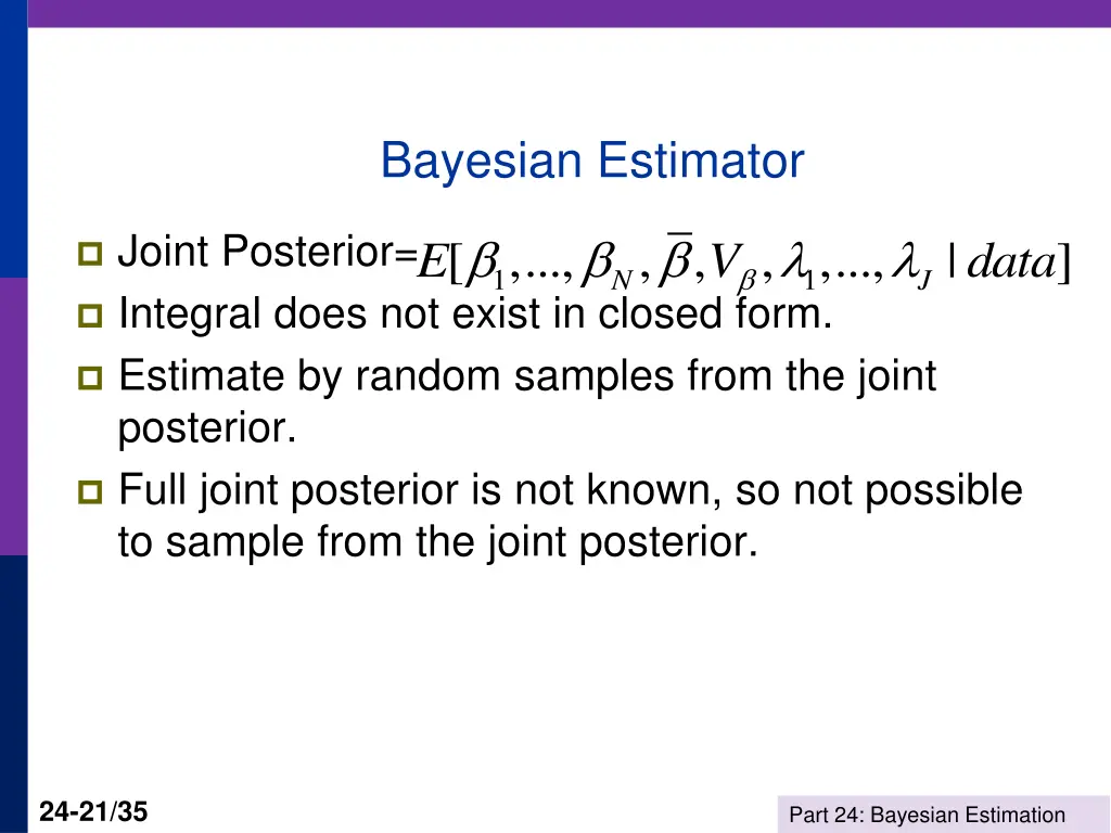 bayesian estimator