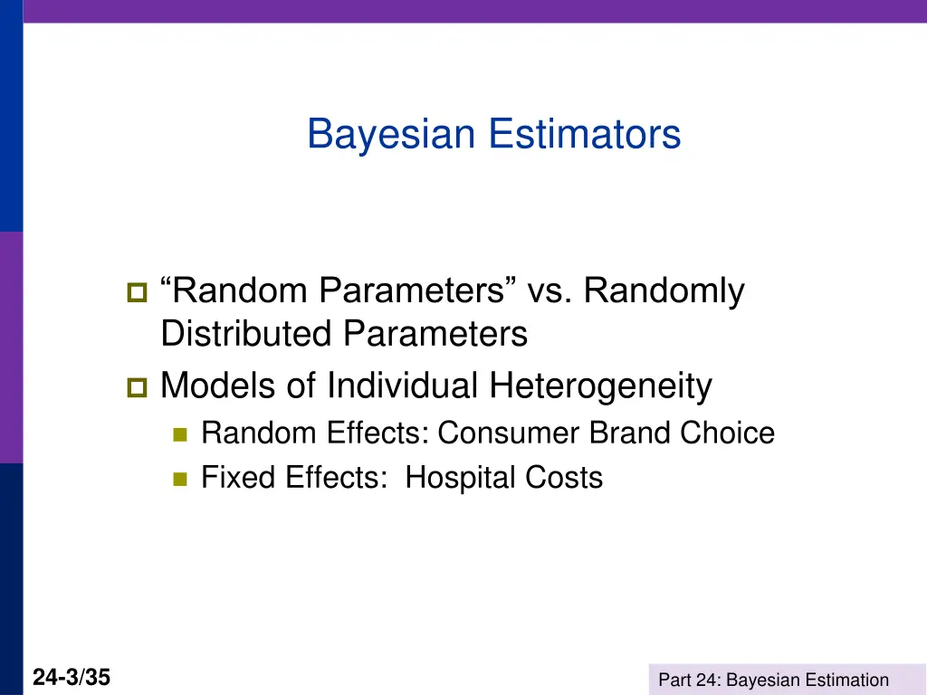 bayesian estimators