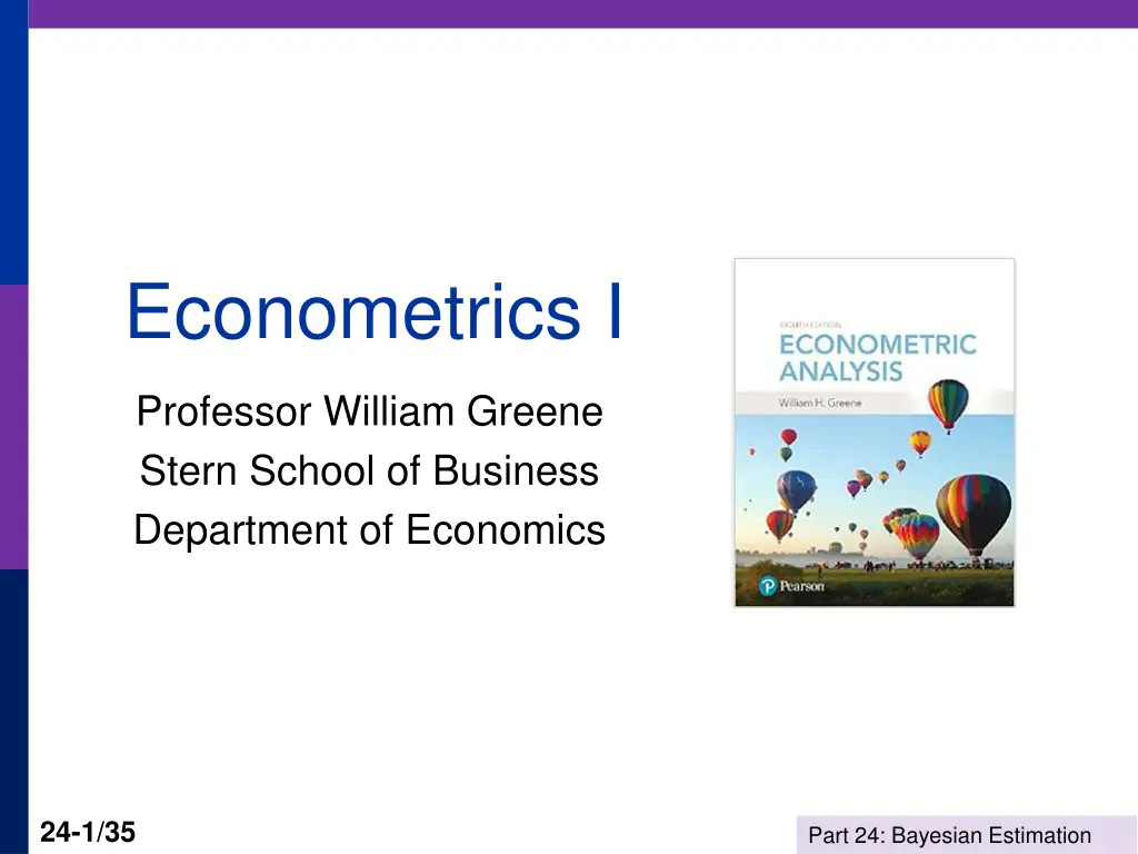 econometrics i
