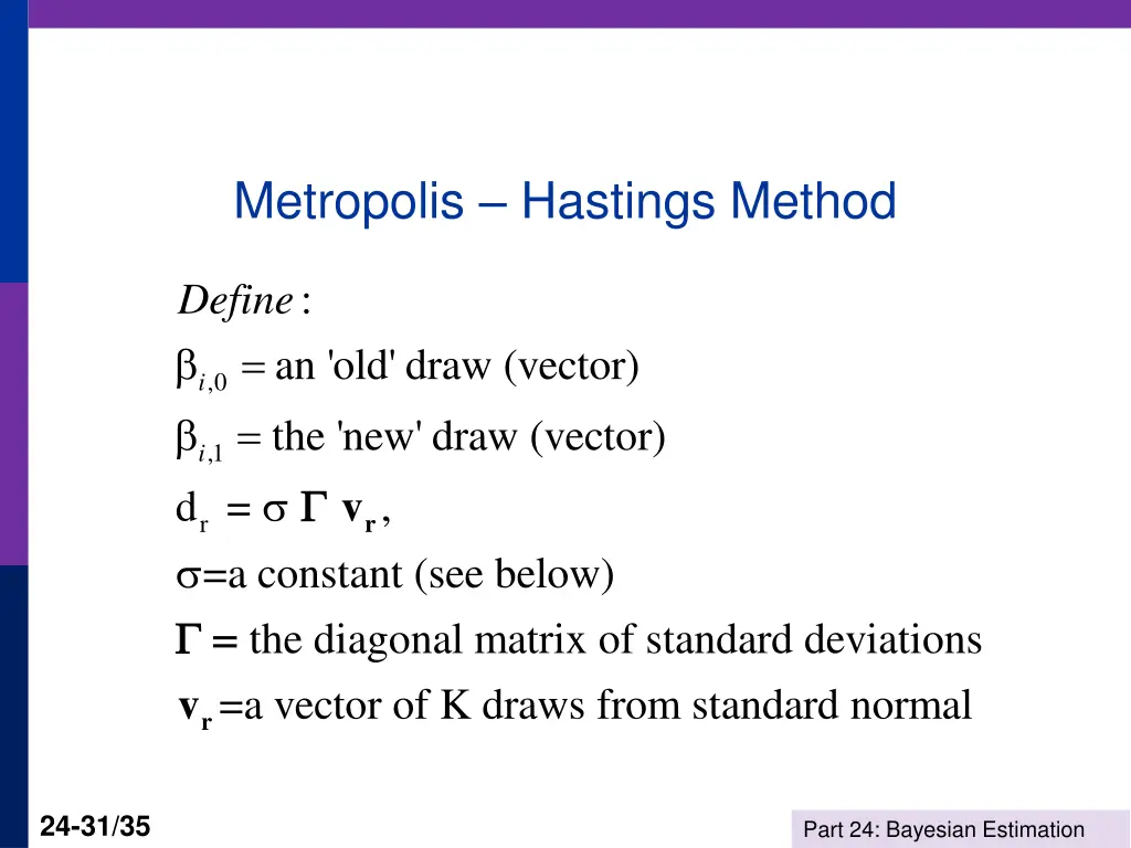 metropolis hastings method