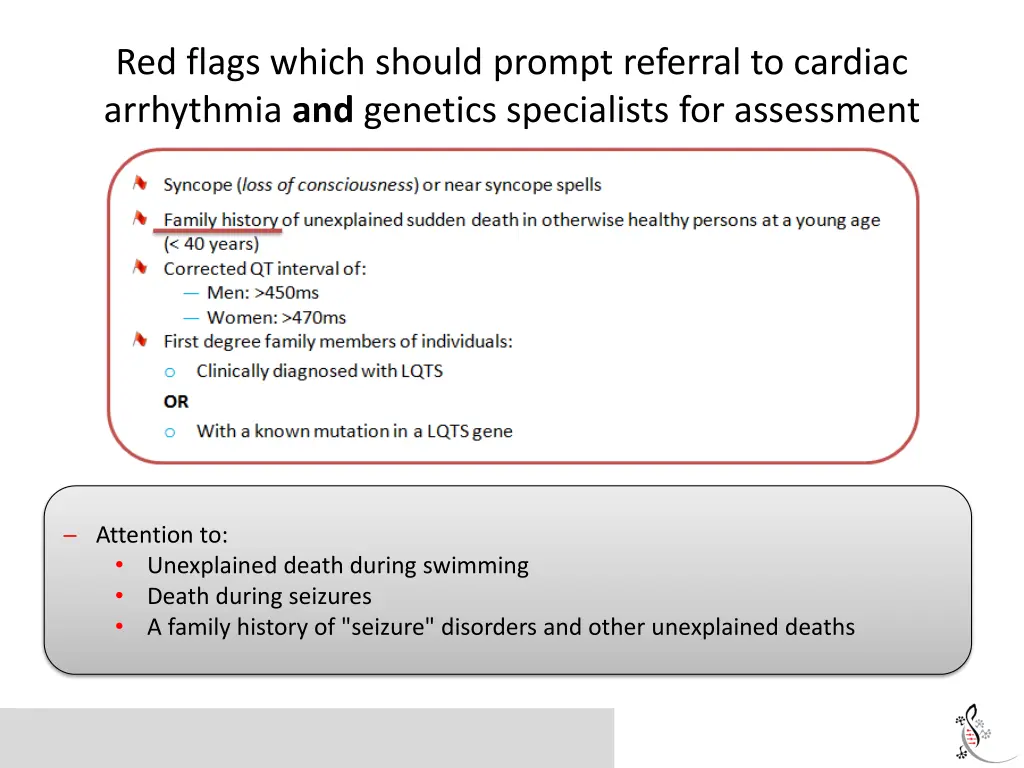 red flags which should prompt referral to cardiac 2