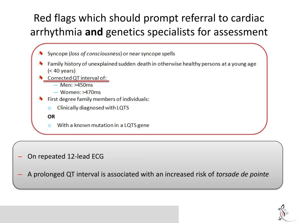 red flags which should prompt referral to cardiac 3