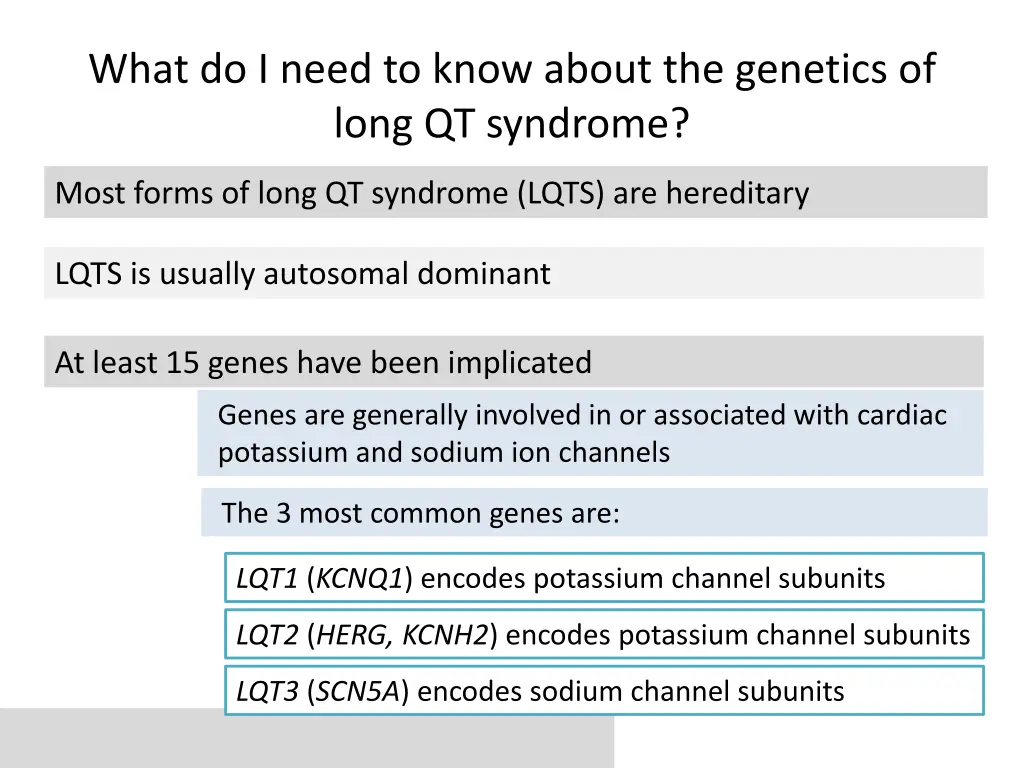 what do i need to know about the genetics of long 2