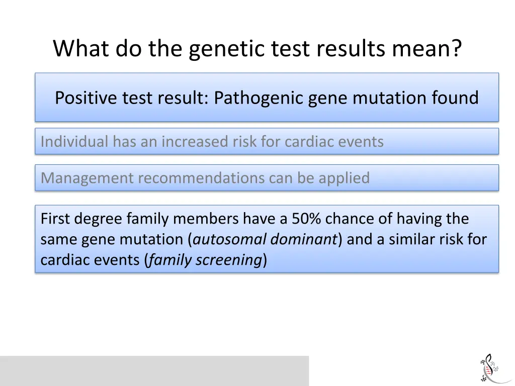 what do the genetic test results mean 2