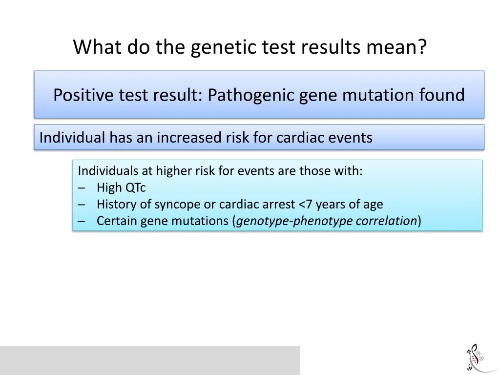what do the genetic test results mean