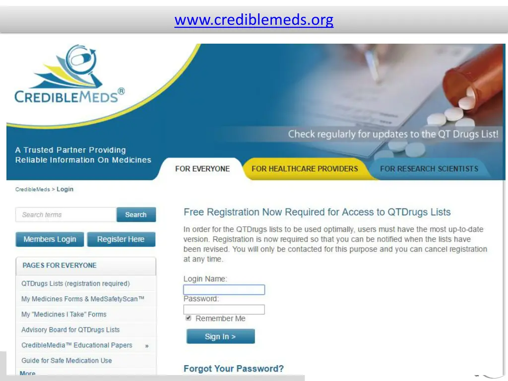 www crediblemeds org