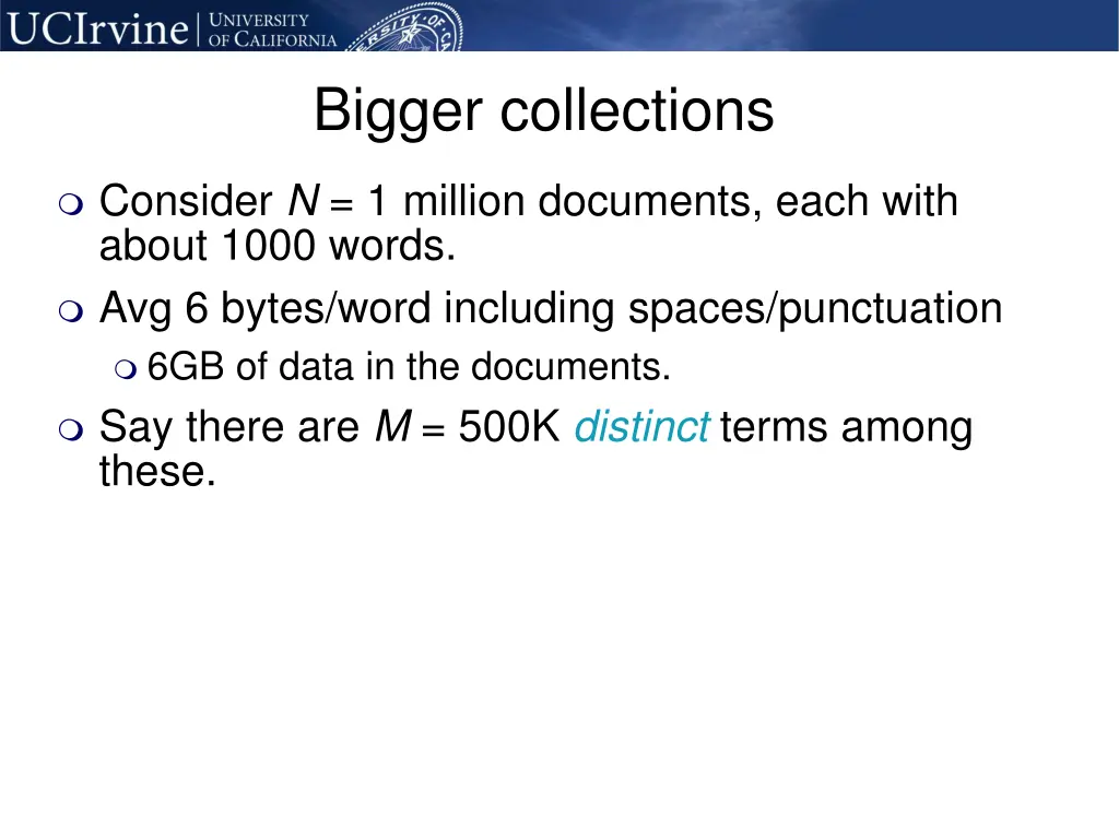 bigger collections