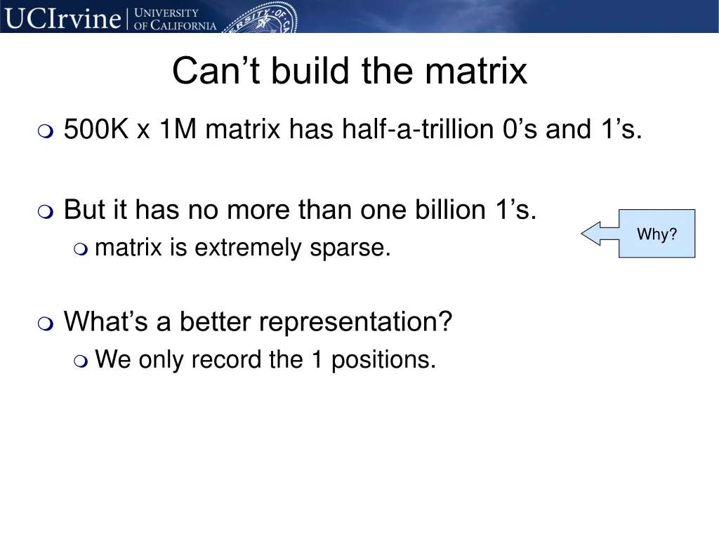 can t build the matrix