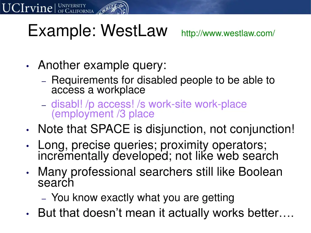 example westlaw http www westlaw com 1