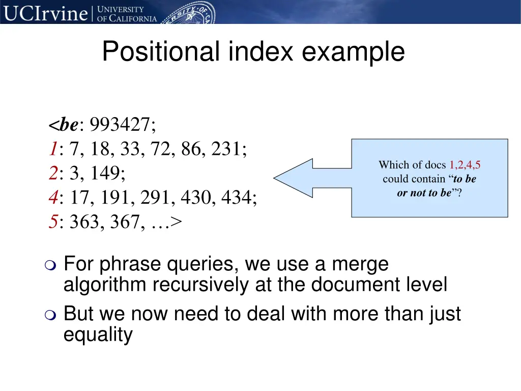 positional index example
