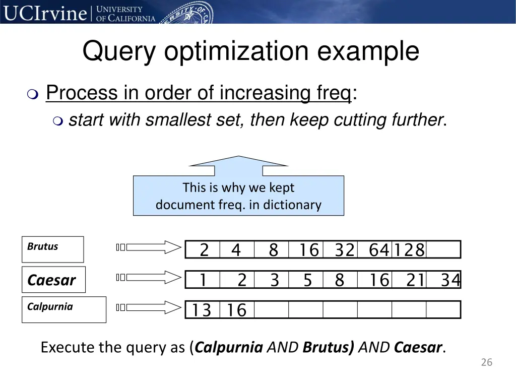 query optimization example