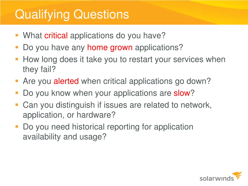 qualifying questions