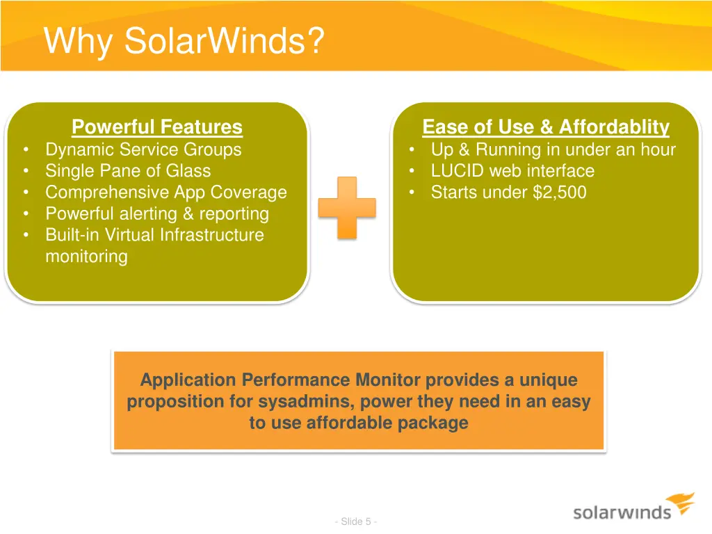 why solarwinds