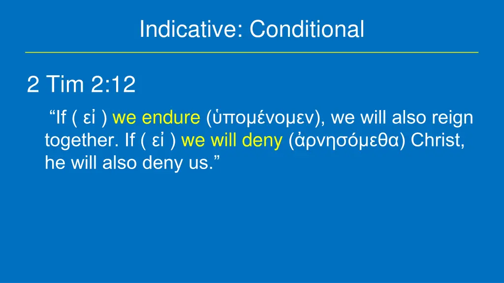 indicative conditional