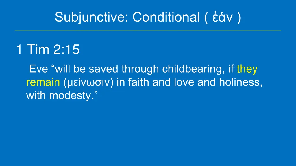 subjunctive conditional 1