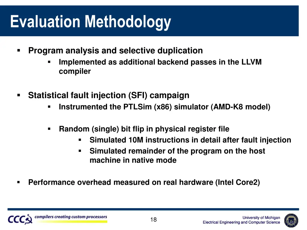 evaluation methodology