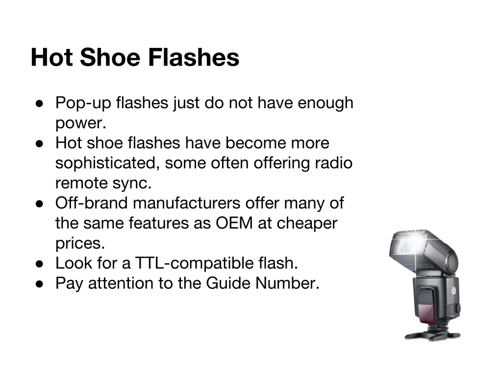 hot shoe flashes