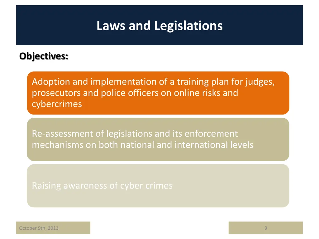 laws and legislations