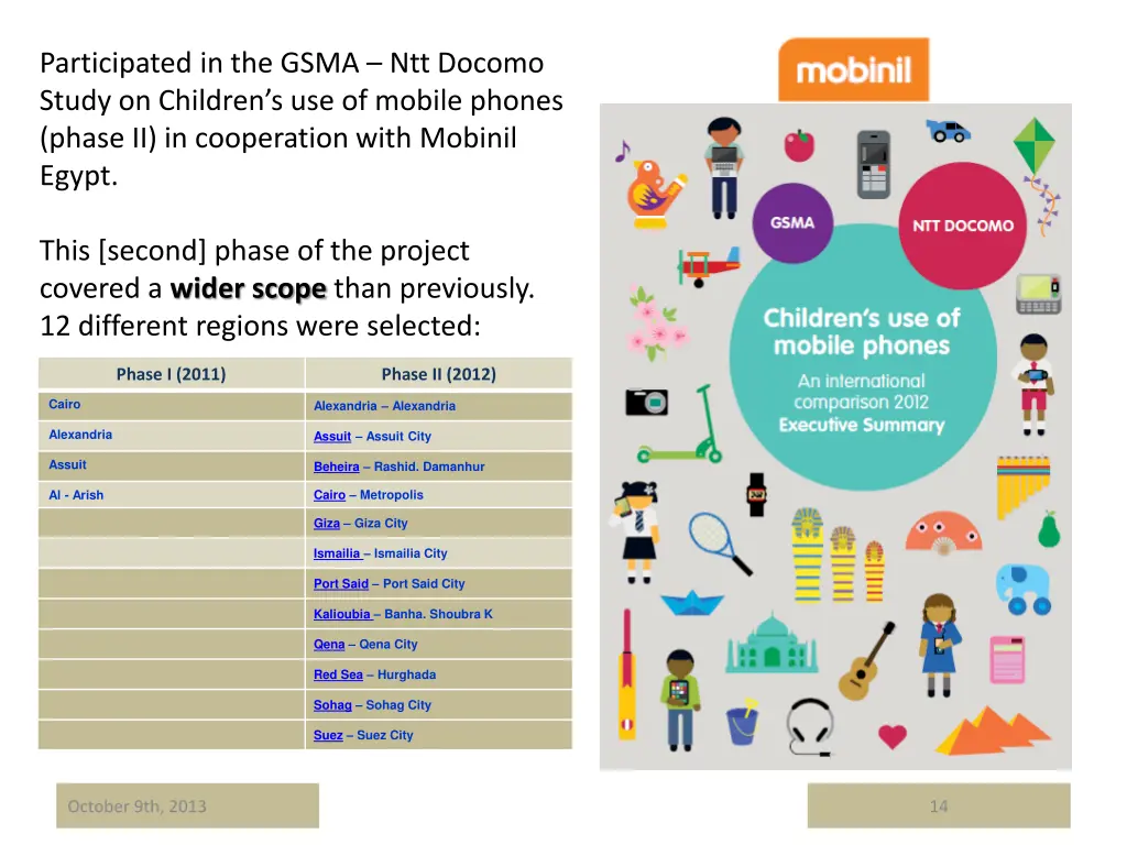 participated in the gsma ntt docomo study