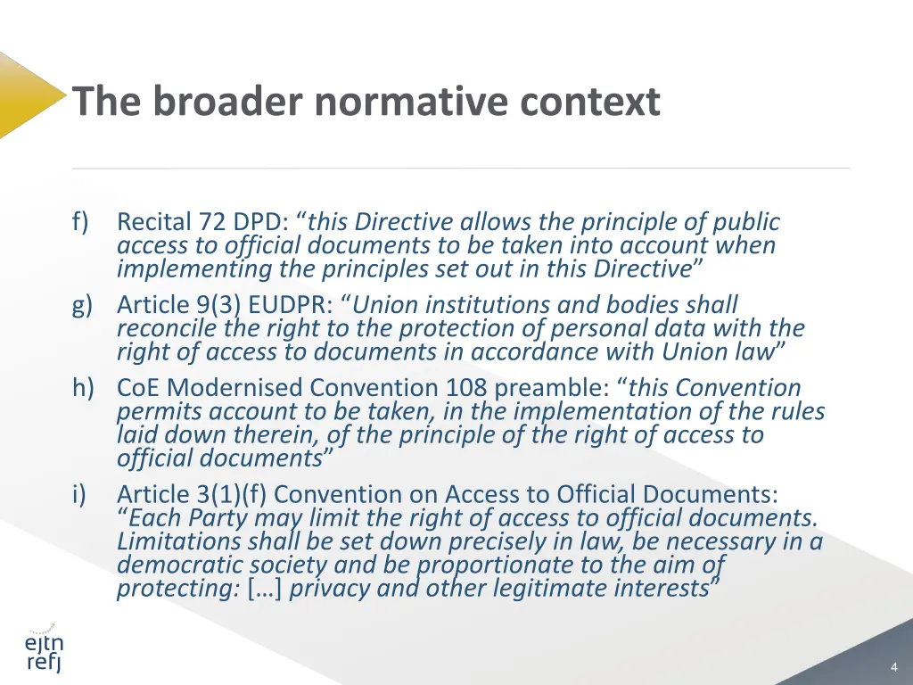 the broader normative context 1