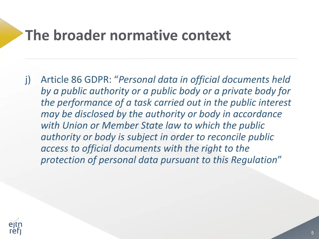 the broader normative context 2