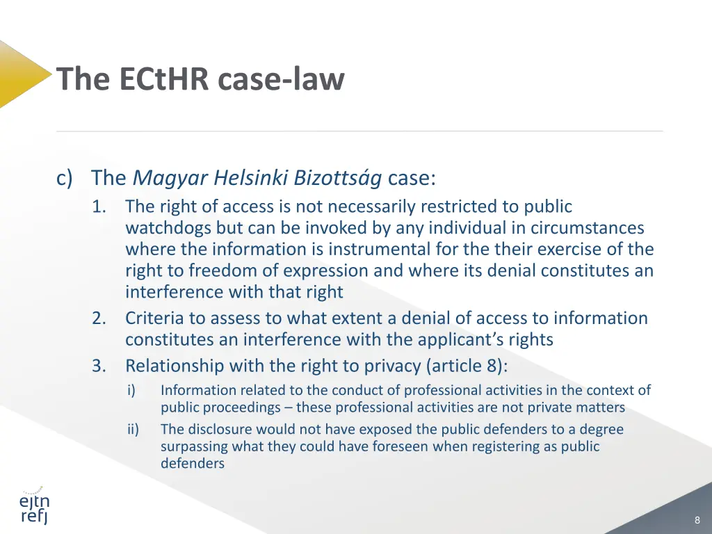 the ecthr case law 1