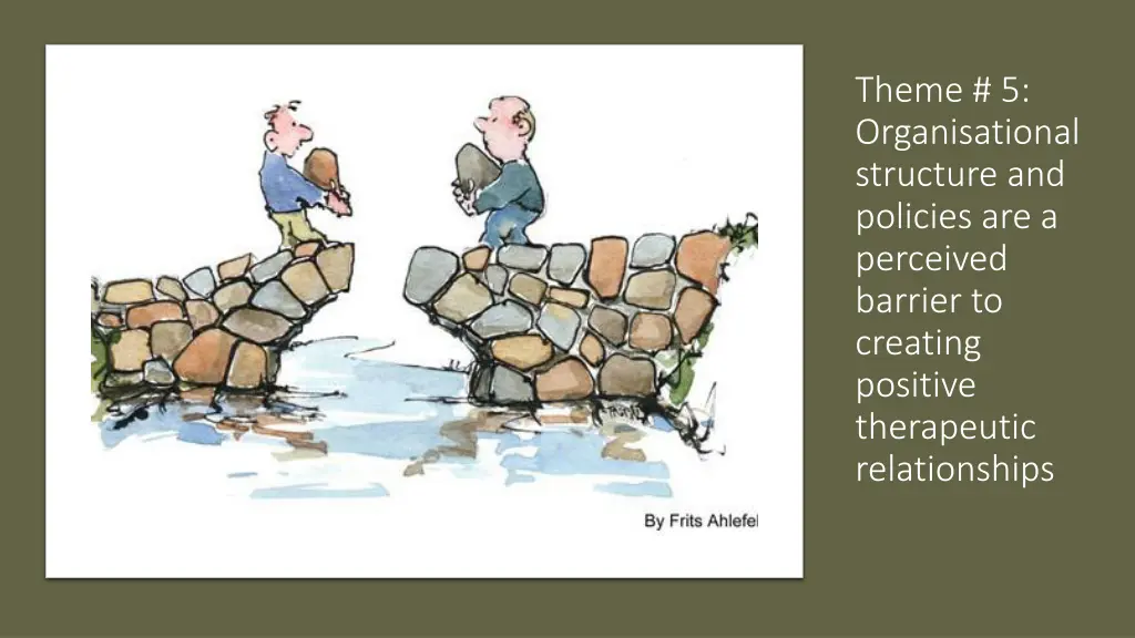 theme 5 organisational structure and policies