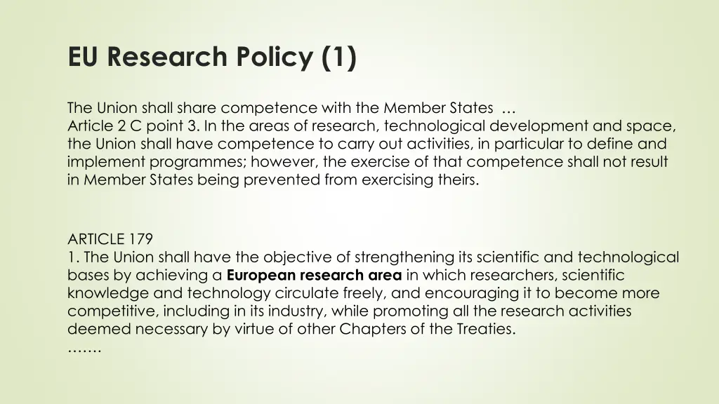 eu research policy 1