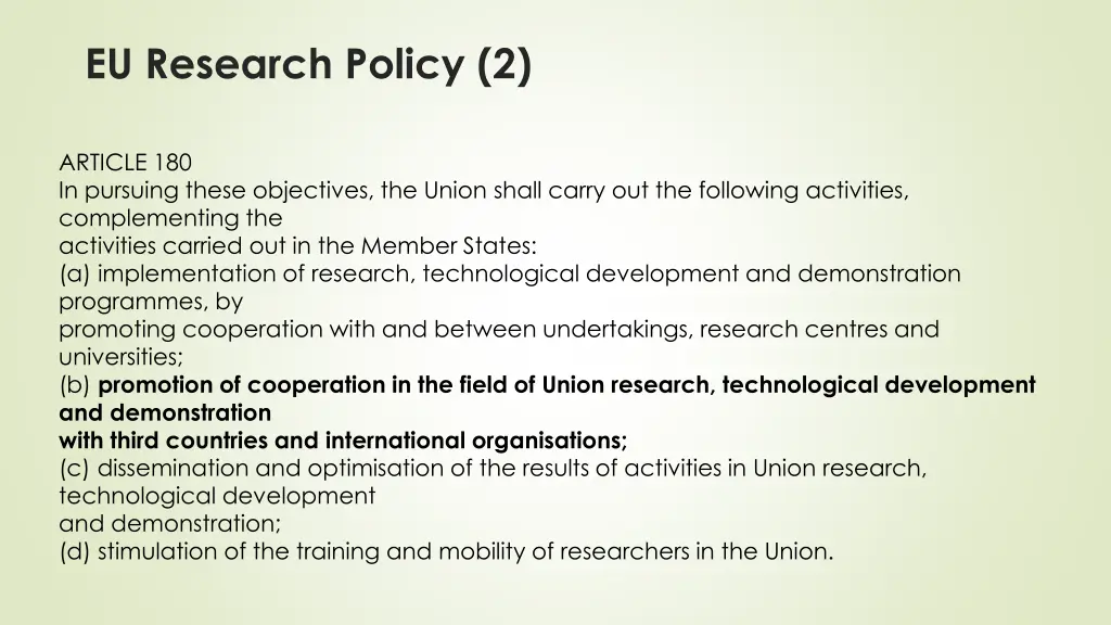 eu research policy 2