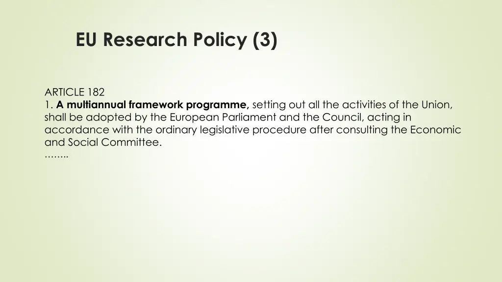 eu research policy 3