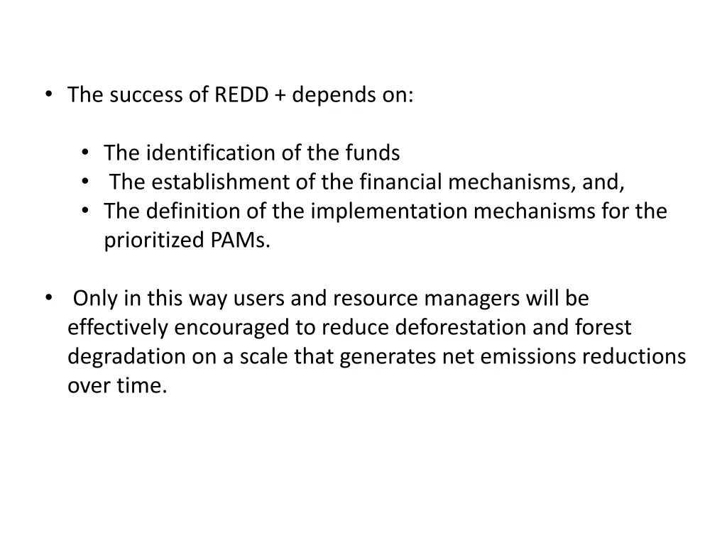 the success of redd depends on