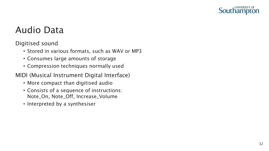 audio data