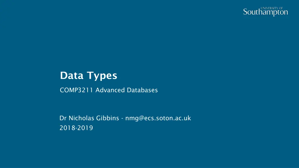 data types