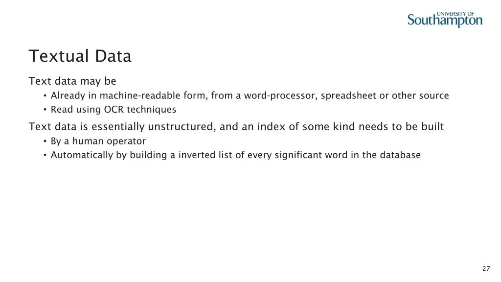 textual data