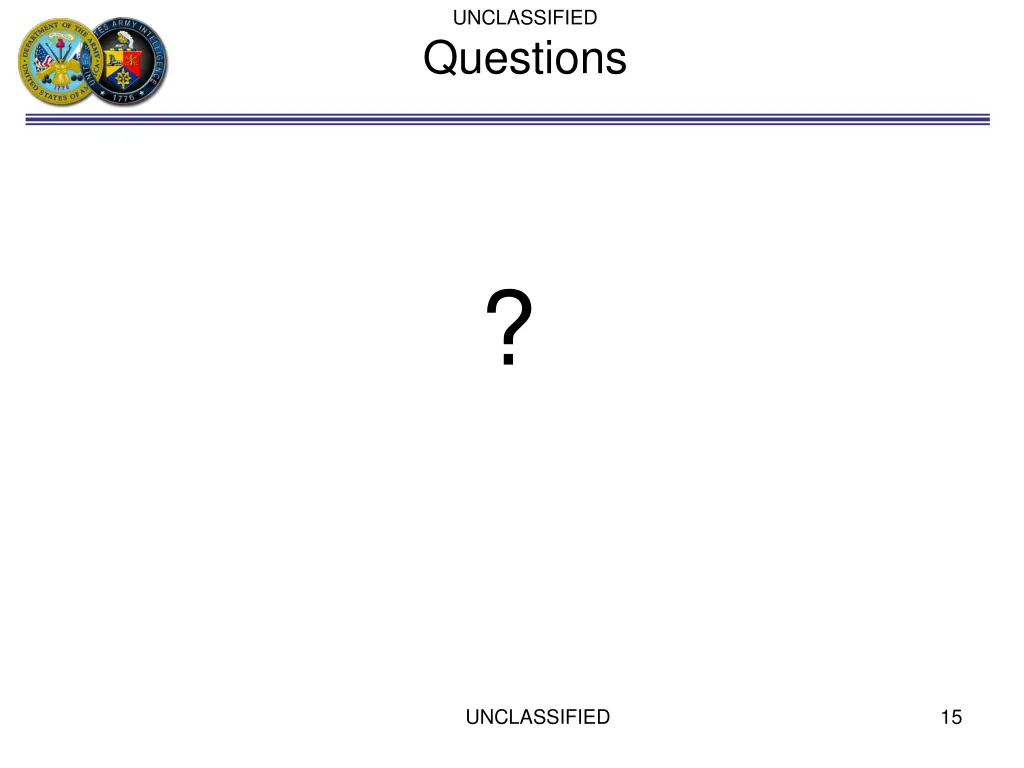 unclassified questions