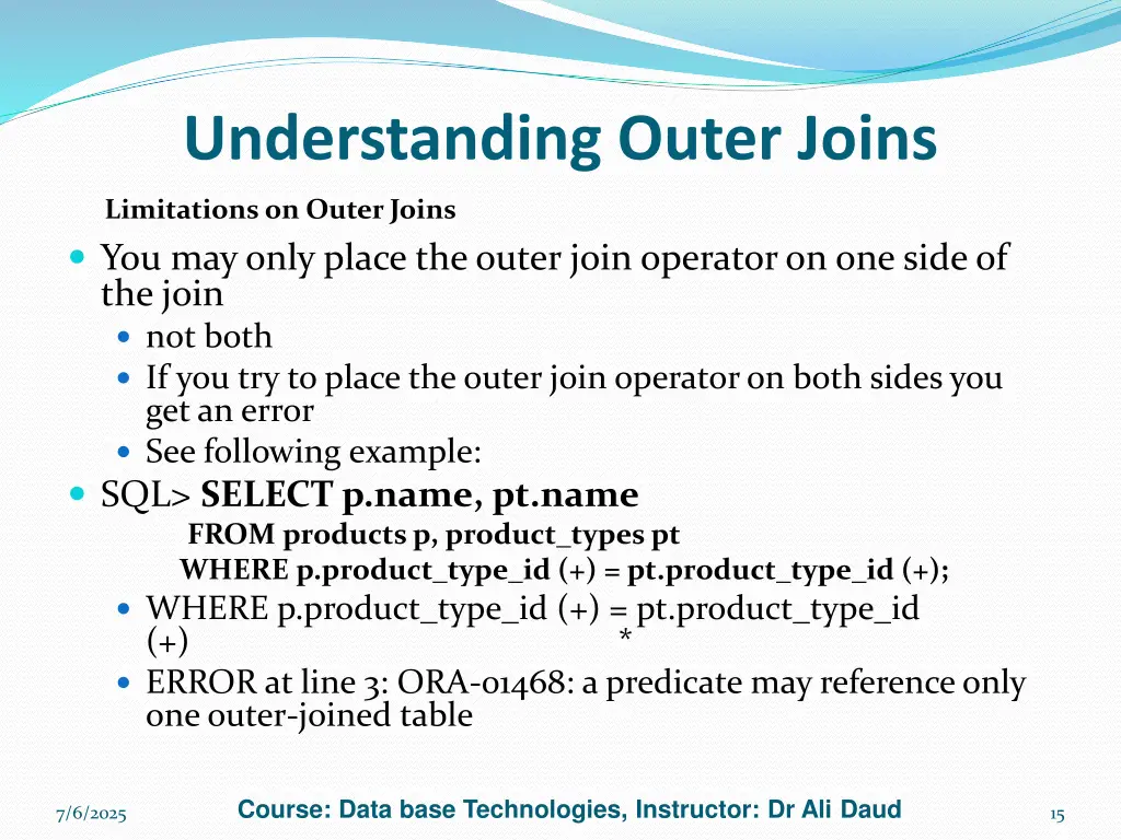 understanding outer joins 1