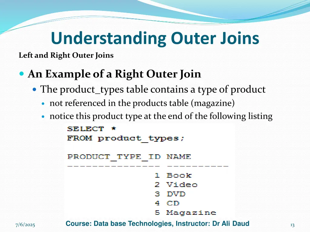 understanding outer joins left and right outer 3