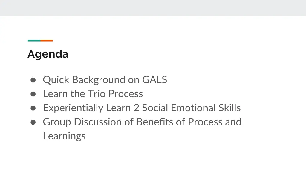 agenda
