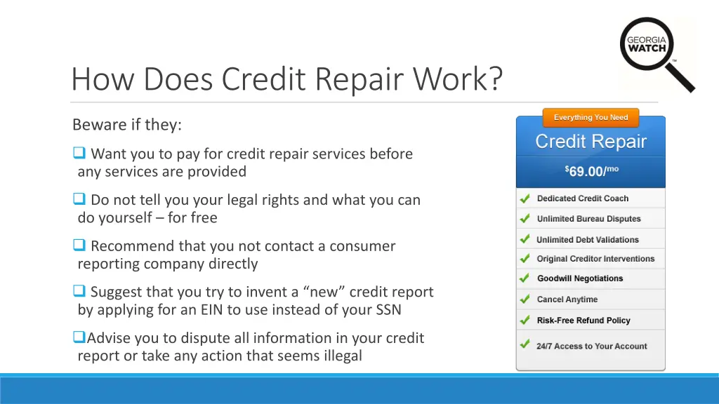 how does credit repair work